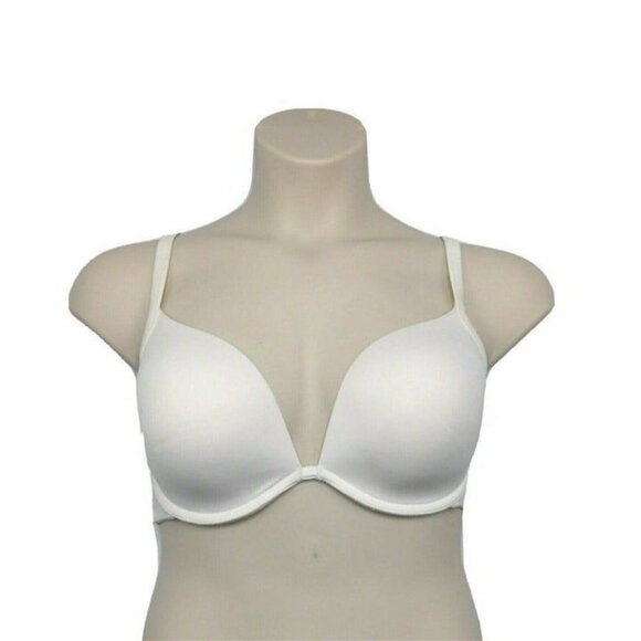 Cacique Womens Bra Plunge Smooth Convertible Straps 38DD White Lane Bryant - Picture 1 of 7